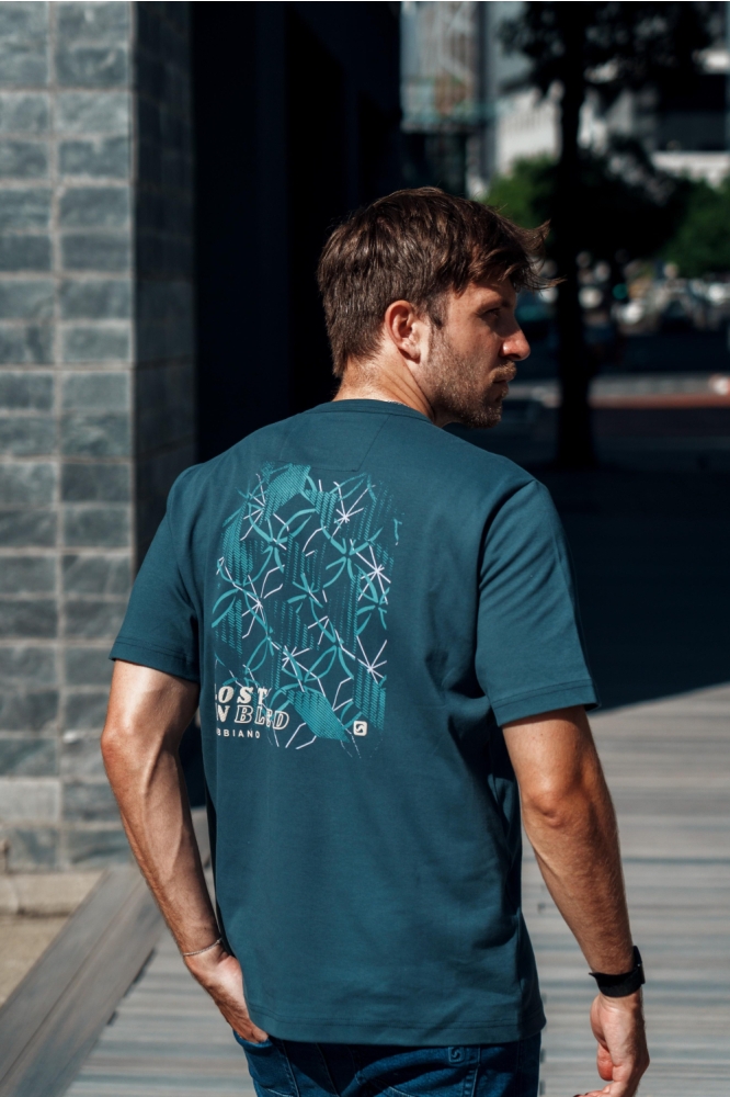 Gabbiano groene heren t-shirt | Sfeerbeeld, In situatie