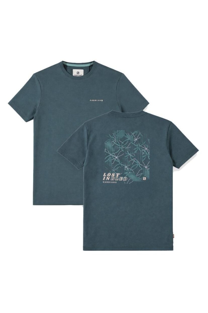 Gabbiano groene heren t-shirt | Vooraanzicht