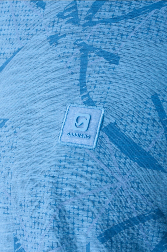 Gabbiano blauwe heren t-shirt | Close up
