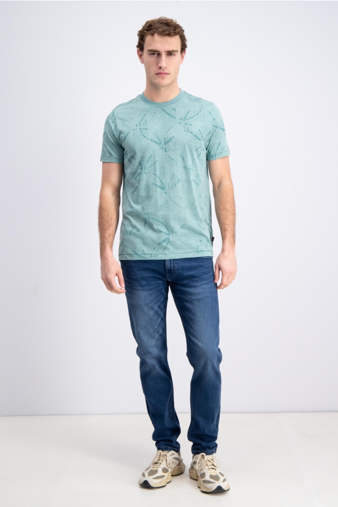 Gabbiano groene heren t-shirt | Model