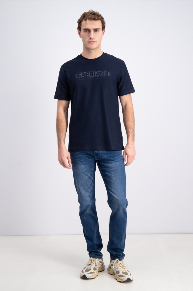 Gabbiano blauwe heren t-shirt | Model