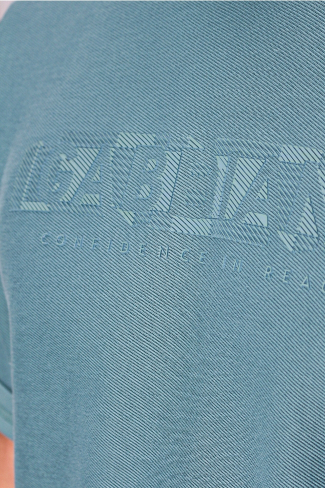 Gabbiano groene heren t-shirt | Close up