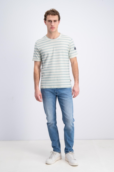 Gabbiano groene heren t-shirt | Model