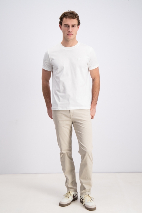 Gabbiano ecru heren t-shirt | Model