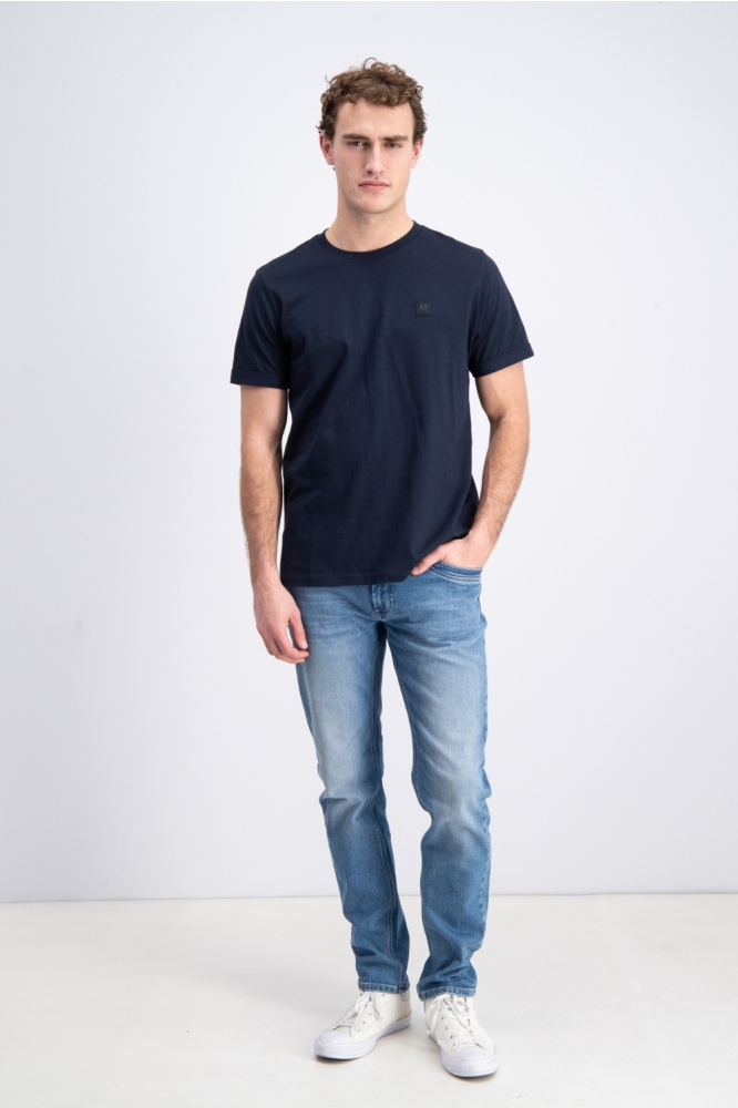 Gabbiano blauwe heren t-shirt | Model