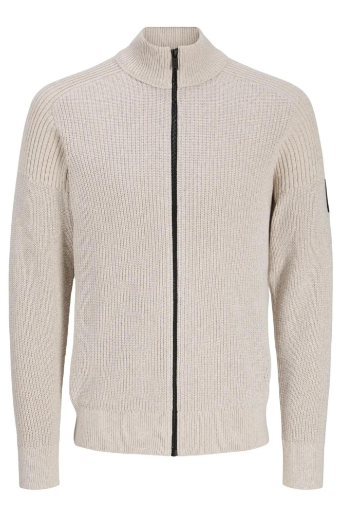 Jack & Jones beige heren vest | Vooraanzicht