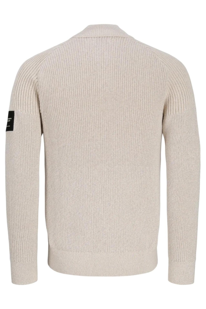 Jack & Jones beige heren vest | Achteraanzicht