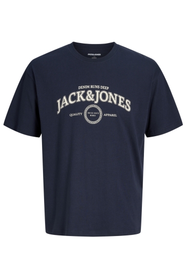 Jack & Jones T-shirt JJJAM TEE SS CREW NECK 12298460 Navy Blazer