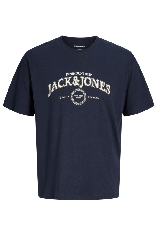 Jack & Jones blauwe heren t-shirt | Vooraanzicht