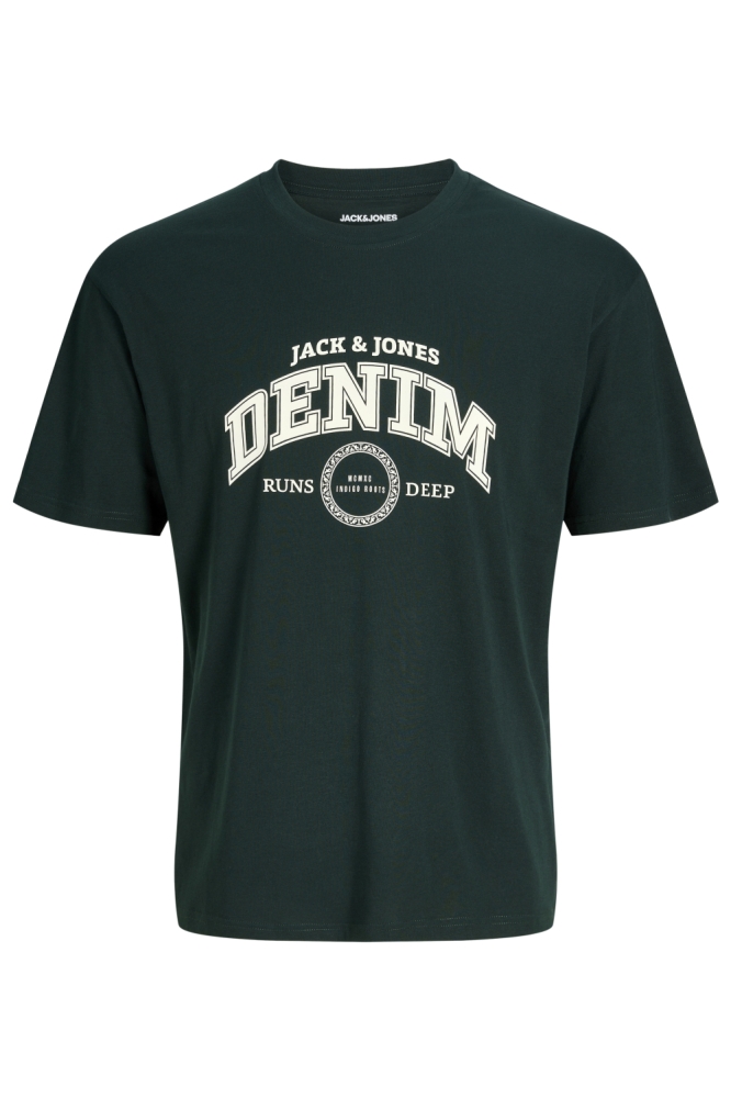 Jack & Jones groene heren t-shirt | Vooraanzicht
