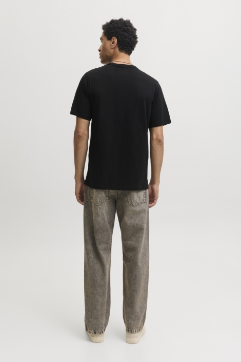 Jack & Jones zwarte heren t-shirt | Model achteraanzicht