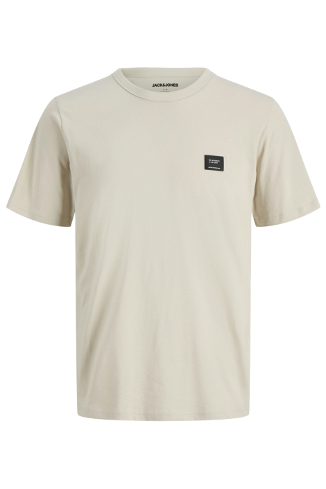 Jack & Jones beige heren t-shirt | Vooraanzicht