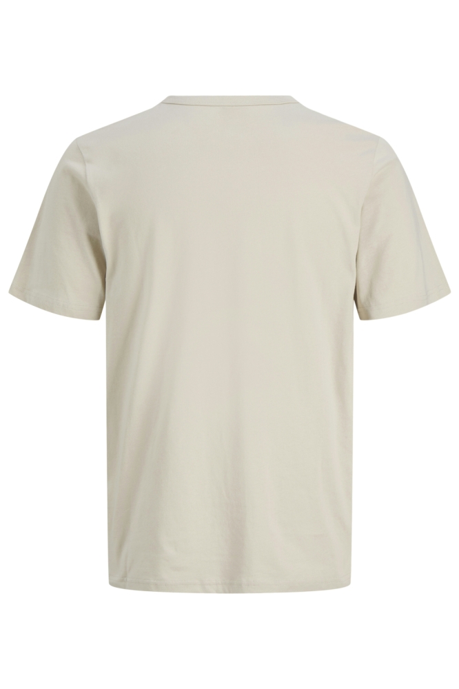 Jack & Jones beige heren t-shirt | Achteraanzicht