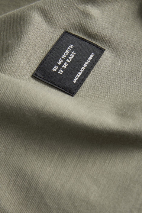 Jack & Jones groene heren t-shirt | Close up
