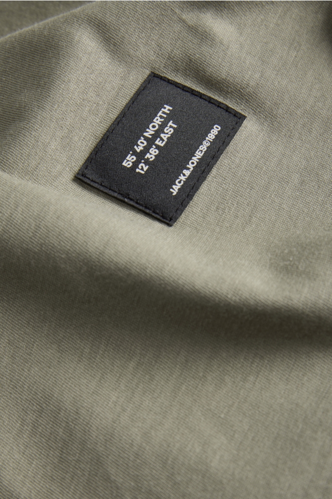 Jack & Jones groene heren t-shirt | Close up