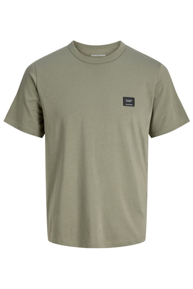 Jack & Jones groene heren t-shirt | Vooraanzicht