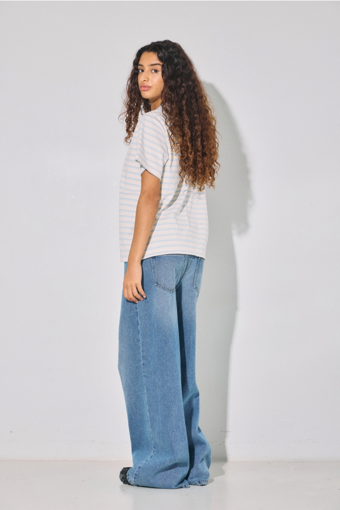 Noisy may beige dames t-shirt | Model