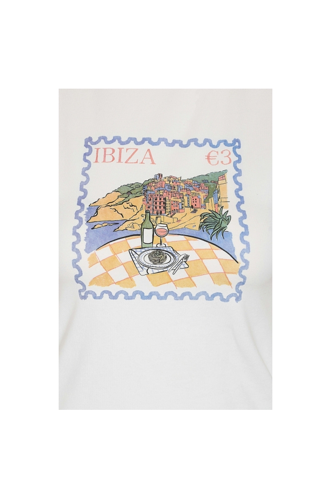 Noisy may witte dames t-shirt | Close up