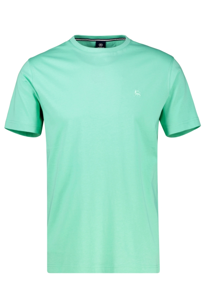 Lerros groene heren t-shirt | Vooraanzicht