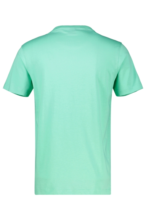 Lerros groene heren t-shirt | Achteraanzicht