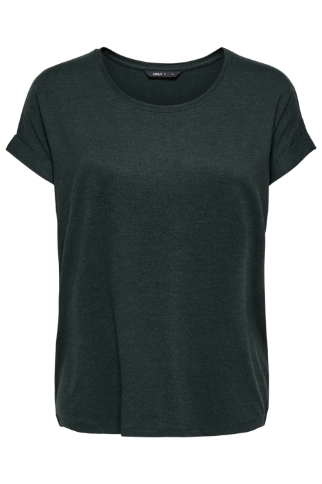 Only groene dames t-shirt | Vooraanzicht