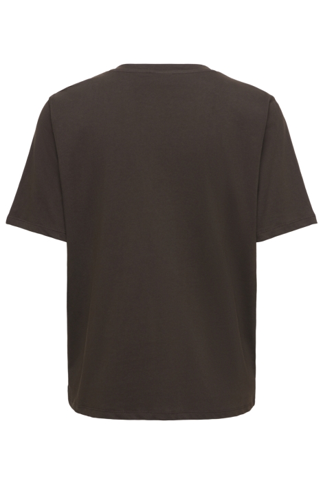 Jacqueline de Yong bruine dames t-shirt | Achteraanzicht