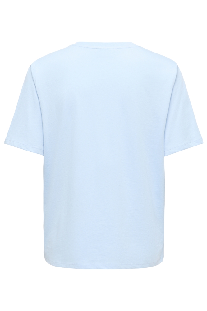 Jacqueline de Yong blauwe dames t-shirt | Achteraanzicht