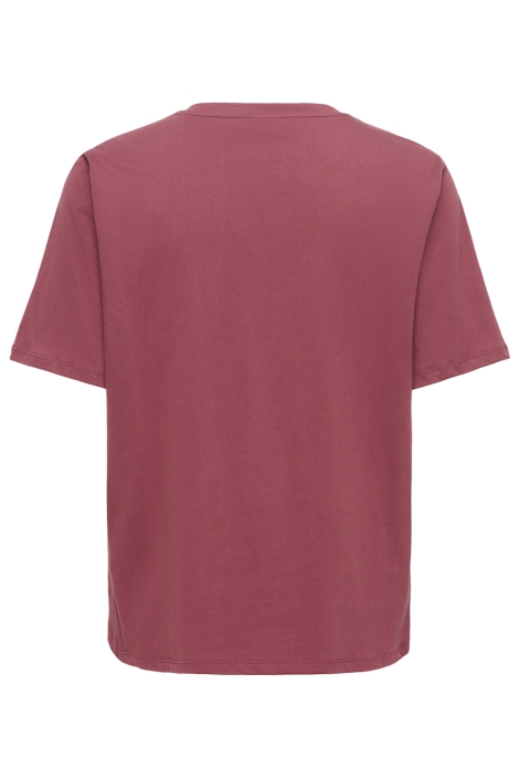 Jacqueline de Yong bordeaux dames t-shirt | Achteraanzicht