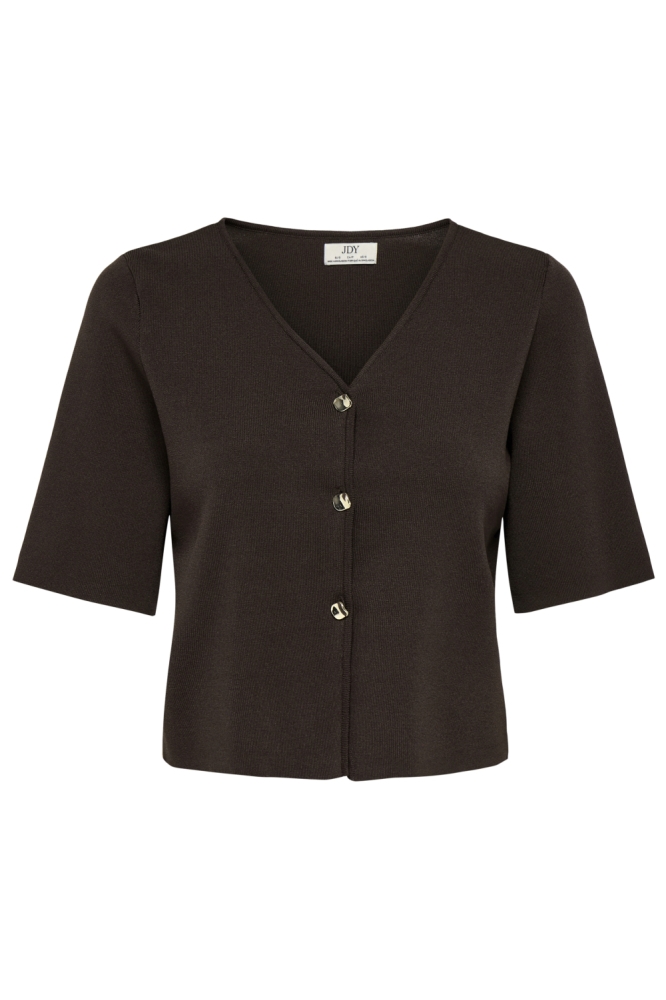 Jacqueline de Yong bruine dames vest | Vooraanzicht