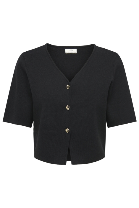 Jacqueline de Yong zwarte dames vest | Model vooraanzicht