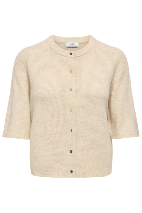 Jacqueline de Yong ecru dames vest | Vooraanzicht