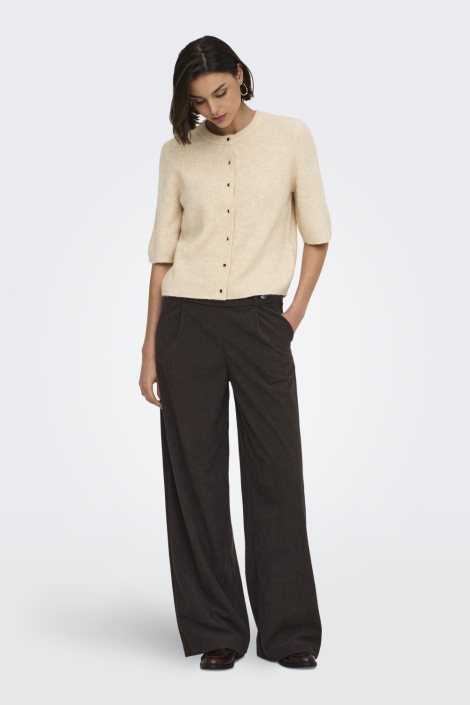 Jacqueline de Yong ecru dames vest | Model