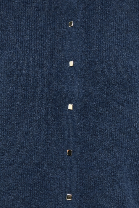 Jacqueline de Yong blauwe dames vest | Close up