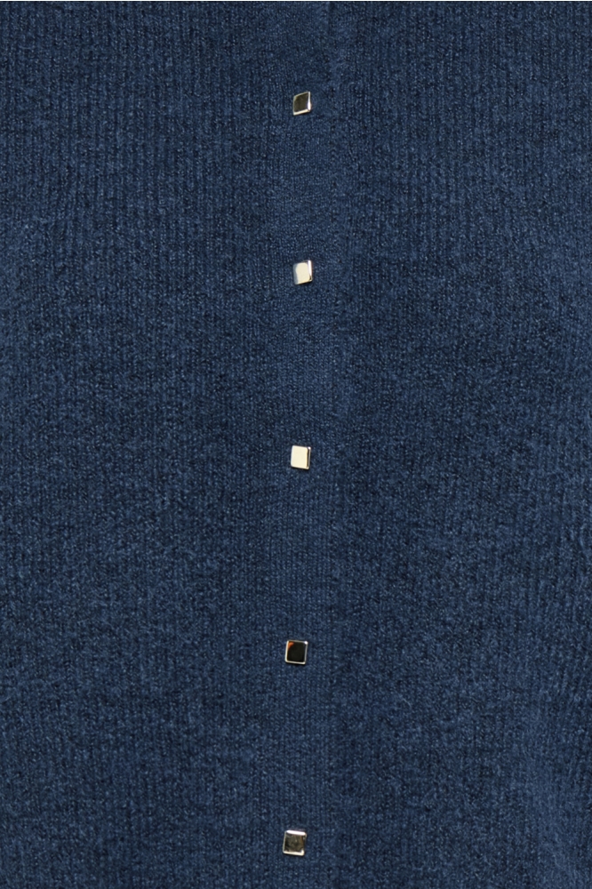 Jacqueline de Yong blauwe dames vest | Close up