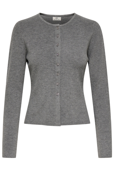 Jacqueline de Yong grijze dames vest | Vooraanzicht