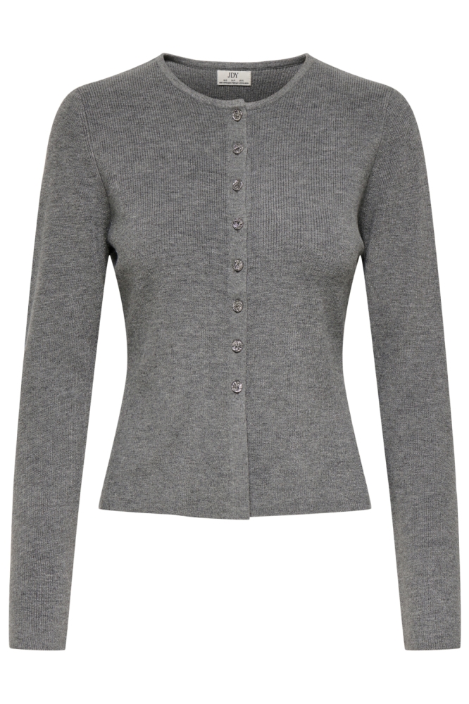 Jacqueline de Yong grijze dames vest | Vooraanzicht