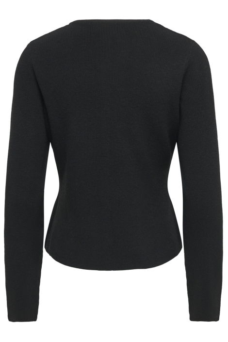 Jacqueline de Yong zwarte dames vest | Achteraanzicht