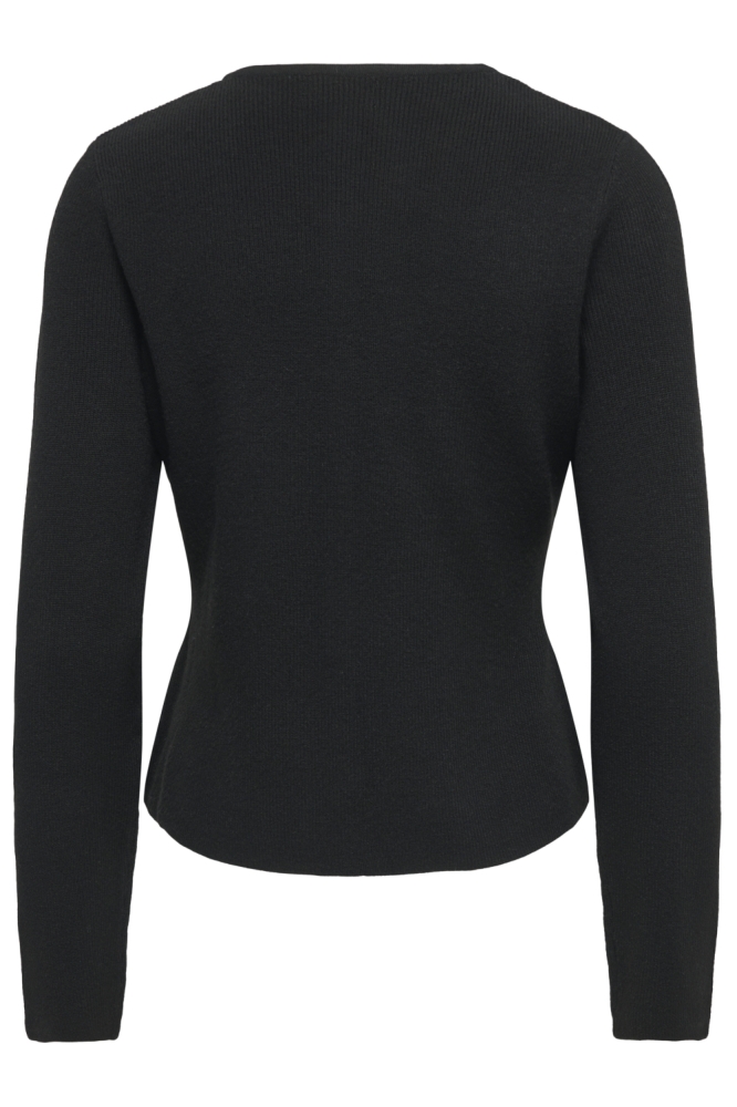 Jacqueline de Yong zwarte dames vest | Achteraanzicht