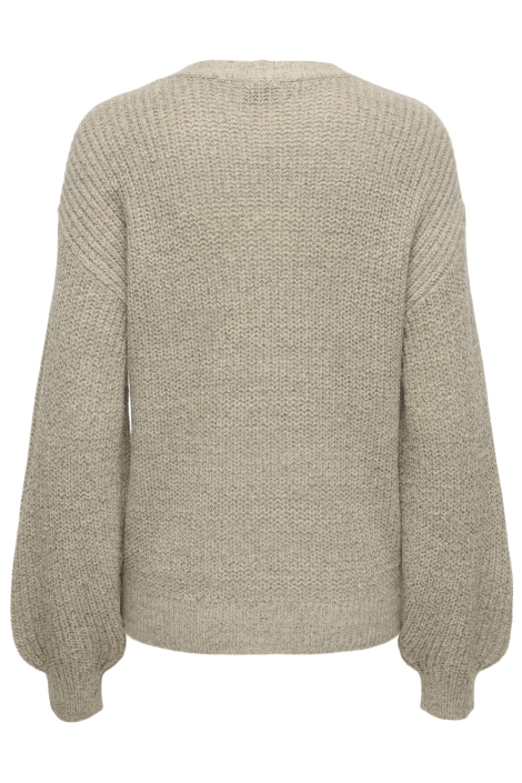 Jacqueline de Yong beige dames vest | Achteraanzicht