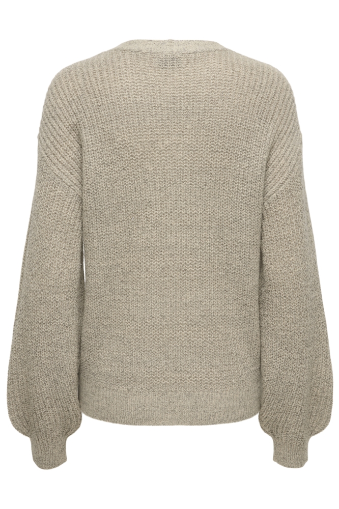 Jacqueline de Yong beige dames vest | Achteraanzicht