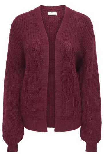 Jacqueline de Yong jdymegan l/s open cardigan knt Bordeaux