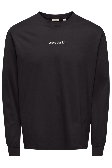 Only & Sons zwarte heren t-shirt | Vooraanzicht