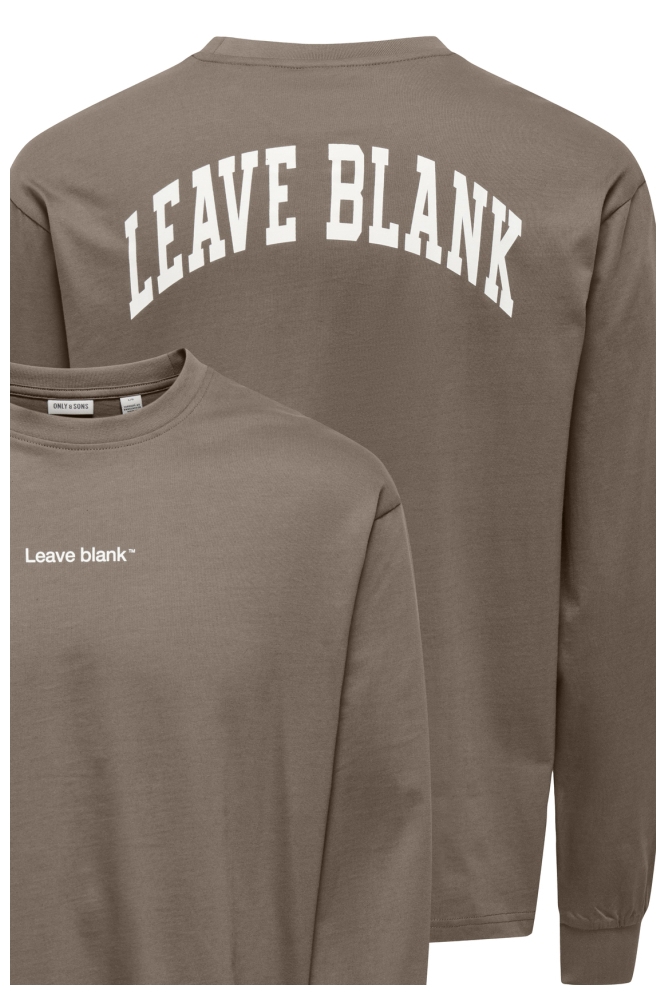 Only & Sons camel heren t-shirt | Close up