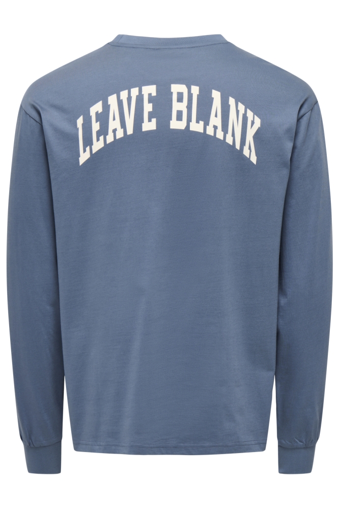 Only & Sons blauwe heren t-shirt | Achteraanzicht