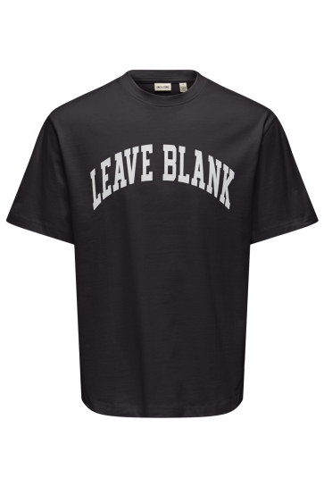 Only & Sons onsfred life rlx ss tee lb Zwart