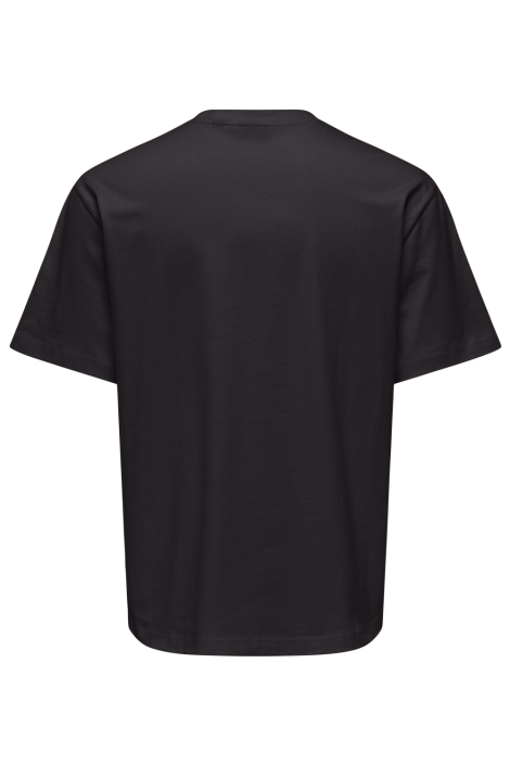 Only & Sons zwarte heren t-shirt | Achteraanzicht