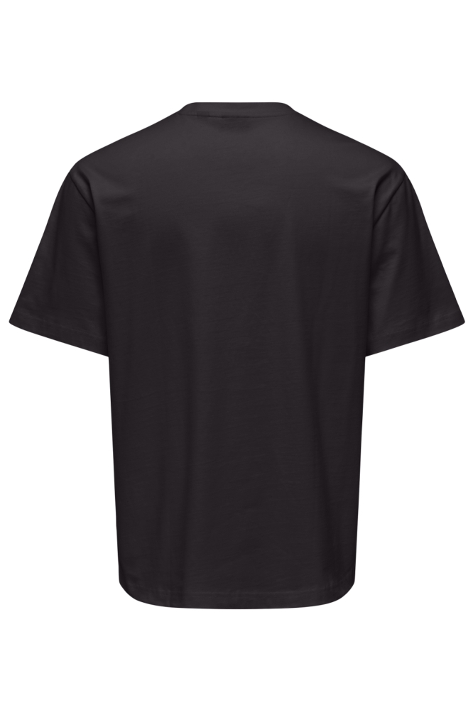 Only & Sons zwarte heren t-shirt | Achteraanzicht