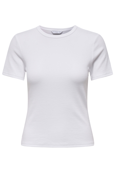 Only witte dames t-shirt | Vooraanzicht