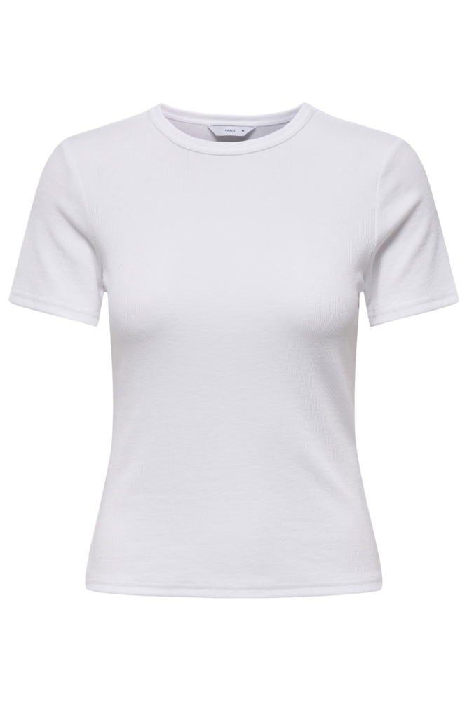 Only witte dames t-shirt | Vooraanzicht