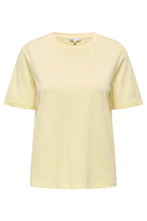 Only gele dames t-shirt | Vooraanzicht